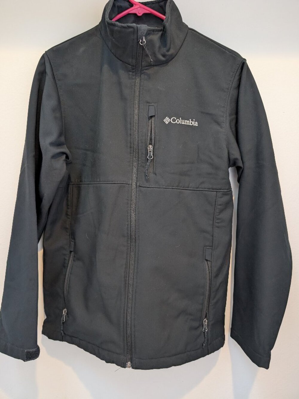 Columbia Black Polyester Full Zip Lightweight Jacket